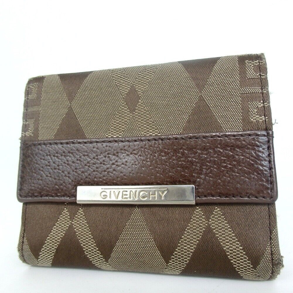 GIVENCHY Tri-fold wallet canvas